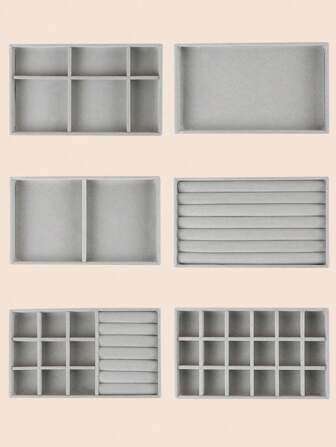 1pc Casual Solid Jewelry Tray For Women For Ring Storage