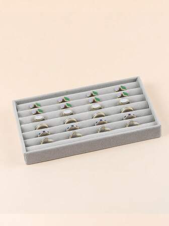 1入組休閒素色首飾託盤適合女士適用於圓環收納