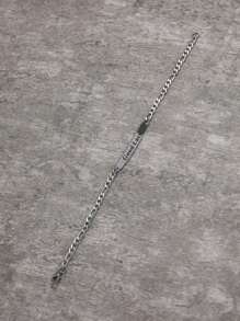 Letter Detail Bracelet - Silver - View 2