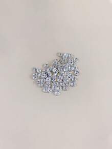 60入組(0.6cm/0.8cm)水鑽水晶圓形隔片珠子DIY首飾製作 - 彩色 - 查看 3