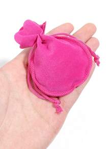 10pcs/set Casual Drawstring Jewelry Storage Bag For Women For Jewelry Organization