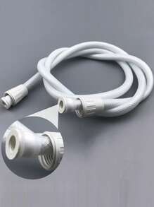 1pc PVC Shower Head, Pressurized Handheld Shower Sprinkler For Bathroom - White - View 6