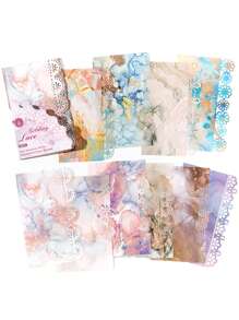 20 Cái/gói Hoa Văn Đá Cẩm Thạch Rỗng Ra Chất Liệu Giấy, Giấy Thủ Công Trang Trí Đa Năng Sáng Tạo Cho Thủ Công DIY, Tài Khoản Cầm Tay - Nhiều màu - Xem 6