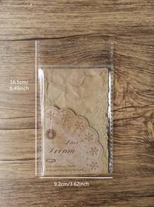 20張/包花鏤空材料紙用於DIY工藝複古多用途裝飾牛皮紙手帳 - 彩色 - 查看 6