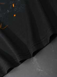 Manfinity LEGND Men Floral Print Tee - Black - View 3