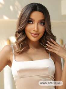 Body Wave Multicolor 16 Inch Medium Synthetic Wig For Women - Multicolor - View 2