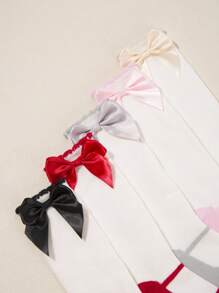 5 đôi Vớ trang trí nơ cho bé trên đầu gối - Nhiều màu - Xem 4