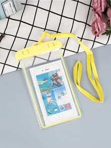 防水手機殼，休閒手機袋 PVC 衝浪包，適合海灘沙灘包 防水手機包 手機殼 手機殼 PVC 殼，適用於游泳池 游泳池度假 郵輪必需品 運動包 - 黃色 - 查看 3