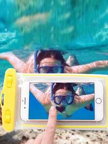 防水手機殼，休閒手機袋 PVC 衝浪包，適合海灘沙灘包 防水手機包 手機殼 手機殼 PVC 殼，適用於游泳池 游泳池度假 郵輪必需品 運動包 - 黃色 - 查看 4