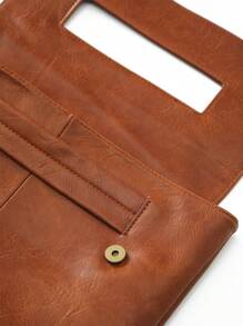 Túi xách màu nâu, túi cầm tay dung tích lớn, dùng hàng ngày, quà tặng Ngày của Mẹ cho Mẹ - màu nâu - Xem 4