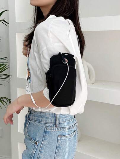 Minimalist Running Bag Zipper Black For Sport Sport Bag Sports Bag