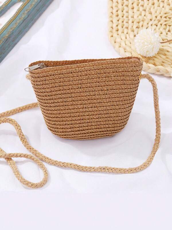 Mini Straw Crossbody Bag For Women Vacation SHEIN UK