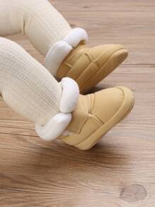 Baby Hook-and-loop Fastener Slouchy Boots For Winter - Apricot - View 7