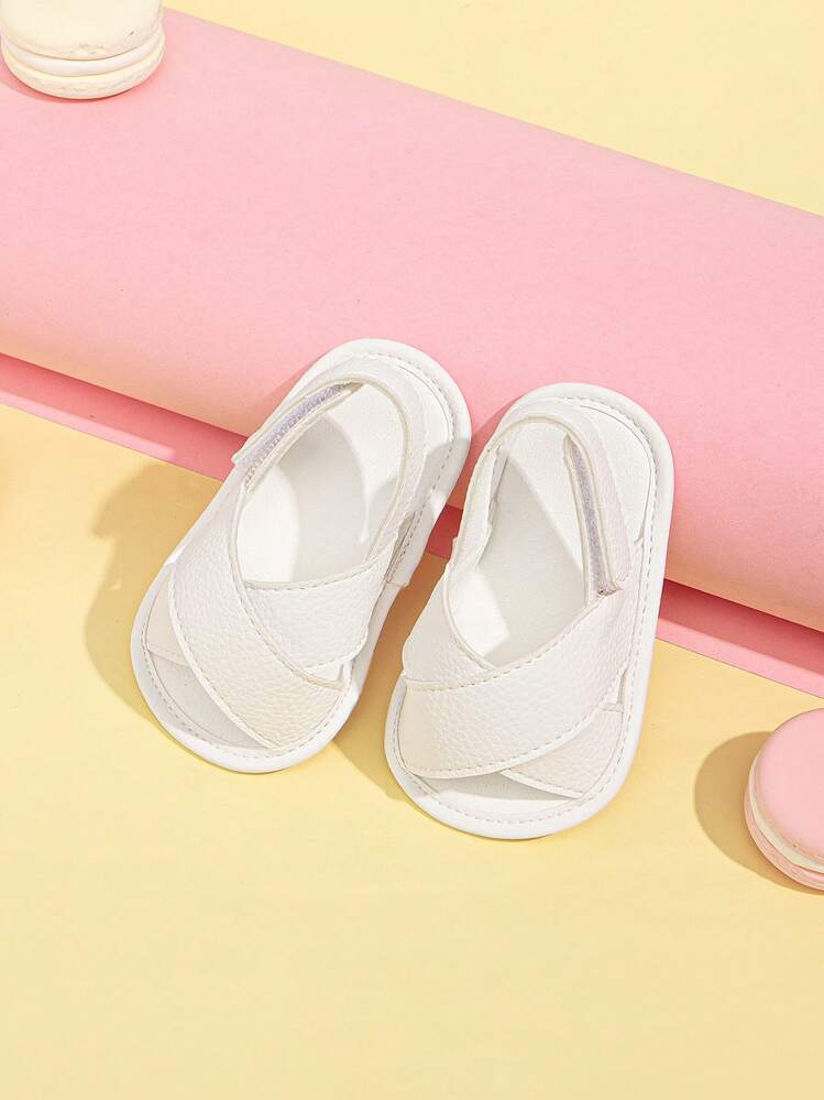 סנדלי בייבי קריס קרוס שטוחים לקיץ - לבן - ראה 3