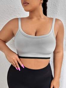 Yoga Sxy 大碼撞色撞色滾邊運動型胸罩