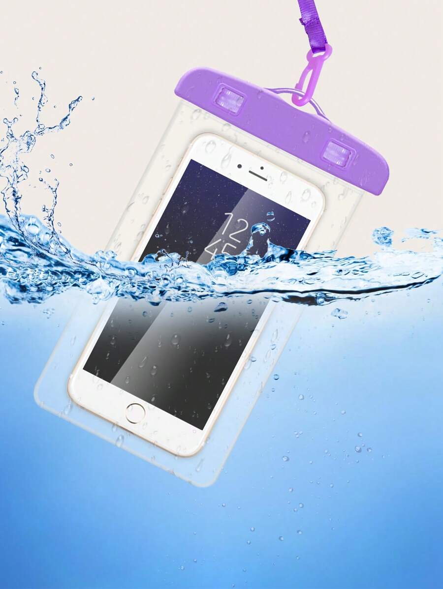 Bolsa impermeable para teléfono impermeable Funda para móvil - Morado - Ver 1