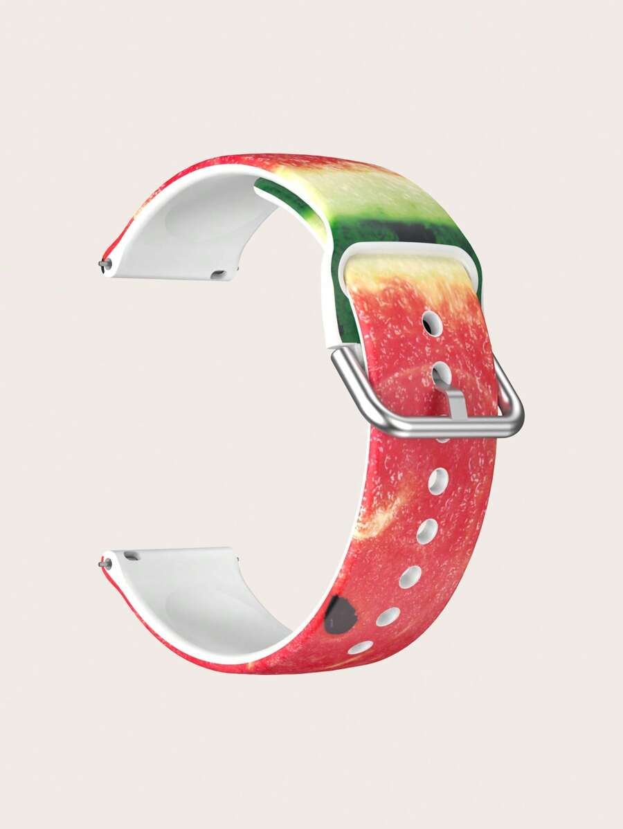 1入組西瓜圖案通用智能手環 - 彩色 - 查看 1