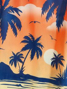 Manfinity RebelGame Men Tropical Print Tank Top - Multicolor - View 3