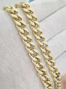 加粗金属链条肩带，金色包包配件，可DIY调节替换肩带，耐用时尚 - 金色 - 查看 2