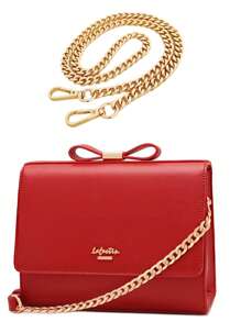 加粗金属链条肩带，金色包包配件，可DIY调节替换肩带，耐用时尚 - 金色 - 查看 4