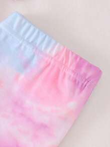 Đồ ngủ bé gái Lá thư Cà vạt nhuộm Dễ thương - Nhiều màu - Xem 3