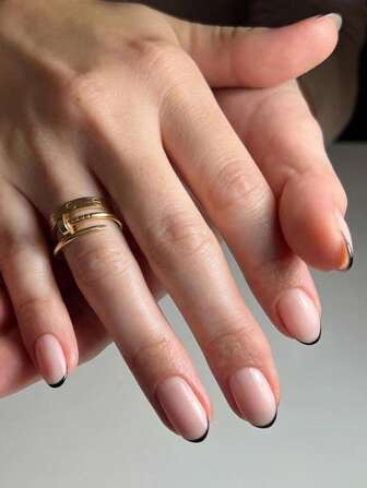 24 pezzi Eleganti unghie ballerina francesi corte, unghie finte rosa glitter, unghie acriliche, set di manicure che include 1 foglio di adesivi e 1 lima mini, perfetto per uso quotidiano