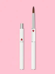 Bút vẽ móng tay in hình trái tim, 1 cọ vẽ móng tay chuyên nghiệp bằng nhôm cho tiệm - trắng - Xem 1