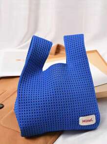 Túi móc mini màu xanh rỗng cho kỳ nghỉ - Màu xanh lam - Xem 4