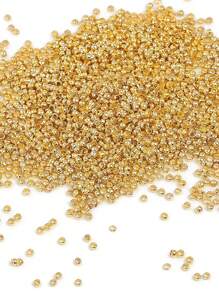 500pcs 0.2Cm Copper Positioning Buckle For DIY Jewelry Making - Yellow Gold - View 4