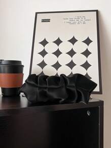 時尚女包流行簡約小肩袋,帶有皺摺設計,鏈帶,手提包,斜挎包