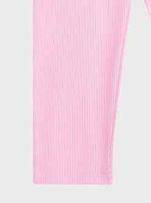 小女童3入組條紋針織緊身打底褲