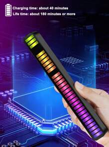 RGB音樂識別燈 - 黑色 - 查看 2