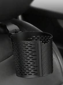1pc Car Seat Back Multifunctional Water Cup Holder - Black - View 2