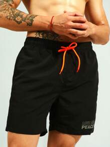 Manfinity VDAYZ Männer Badehose mit 2 in 1 Tunnelzug,