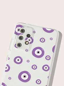 1入組彩色圖案眼睛設計手機殼,兼容iPhone/三星手機 - 彩色 - 查看 5