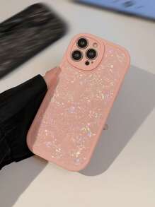 Gucadi 夢幻粉紅貝殼圖案防摔手機殼相容 Iphone 15/15 Plus/15 Pro/15 Pro Max - 粉色 - 查看 2