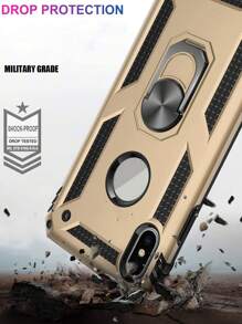 防摔手機殼帶圓環支架 - 金色 - 查看 7