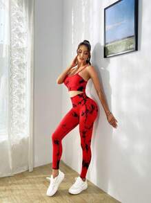 Easithlete 扎染运动套装 女士健身套装女士健身套装 - 彩色 - 查看 5