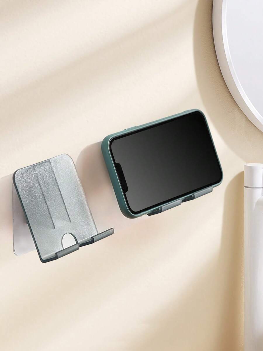 Hands-Free Wall Mount Phone Holder, No Drilling Needed, Slouchy Bracket For Kitchen Compatible With IPhone, Android Phone, Gift For Birthday, Family, Friends Phone Stand, Phone Accessories