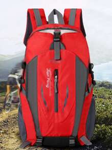 Ba lô chống nước 40L Túi thể thao ngoài trời lớn Túi du lịch Đi bộ đường dài Cắm trại Ba lô - Đỏ - Xem 1