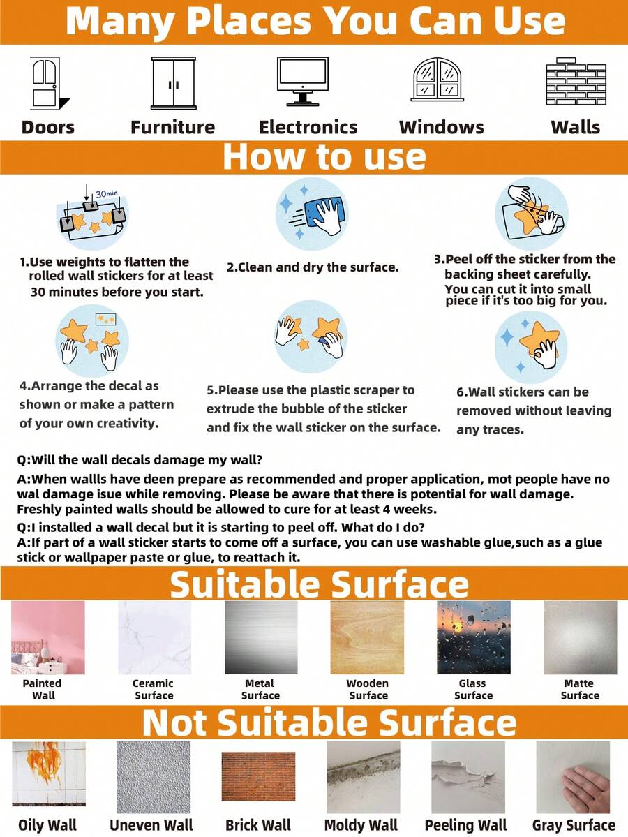 2 Sheets Alphabet Animal Wall Decals, Numbers Wall Decor ABC Letters Wall Stickers for Classroom