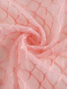 ROMWE Fairycore Tie Front Cami Top - Pink - View 2