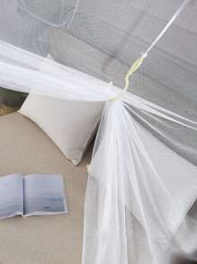 1 Lưới Chống Muỗi Đồng Màu, Lưới Chống Muỗi Bằng Vải Tối Giản Cho Gia Đình - trắng - Xem 6