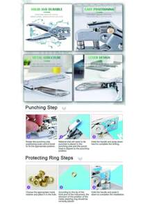 1套鐵氣眼帶經典金屬氣眼 - 銀色 - 查看 2