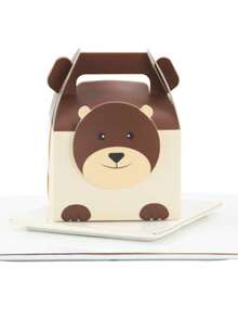 Hộp quà tặng giấy 12 chiếc, Hộp quà tặng thiết kế động vật hoạt hình dễ thương cho gia đình - Nhiều màu - Xem 8