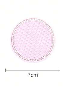 2pcs Rhinestone Decor Anti-slip Car Coaster