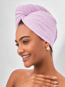 SHEIN Basic living 2. Generacja Szybkoschnący Ręcznik z Mikrofibry Do Włosów Turban Prezent Świąteczny Boże Narodzenie Na Prezenty Świąteczne Wystrój Domu Łazienka