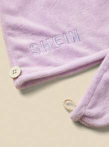 SHEIN Basic living 2. Generacja Szybkoschnący Ręcznik z Mikrofibry Do Włosów Turban Prezent Świąteczny Boże Narodzenie Na Prezenty Świąteczne Wystrój Domu Łazienka