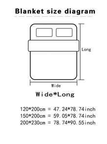 1 Chăn Họa Tiết Hoa, Chất Liệu Vải Hiện Đại Cho Phòng Khách & Phòng Ngủ, Trang Trí Nhà Cửa, Tất Cả Các Mùa - Nhiều màu - Xem 2