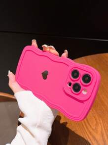 Funda para móvil con patrón de corazón - Rosa Fucsia - Ver 2